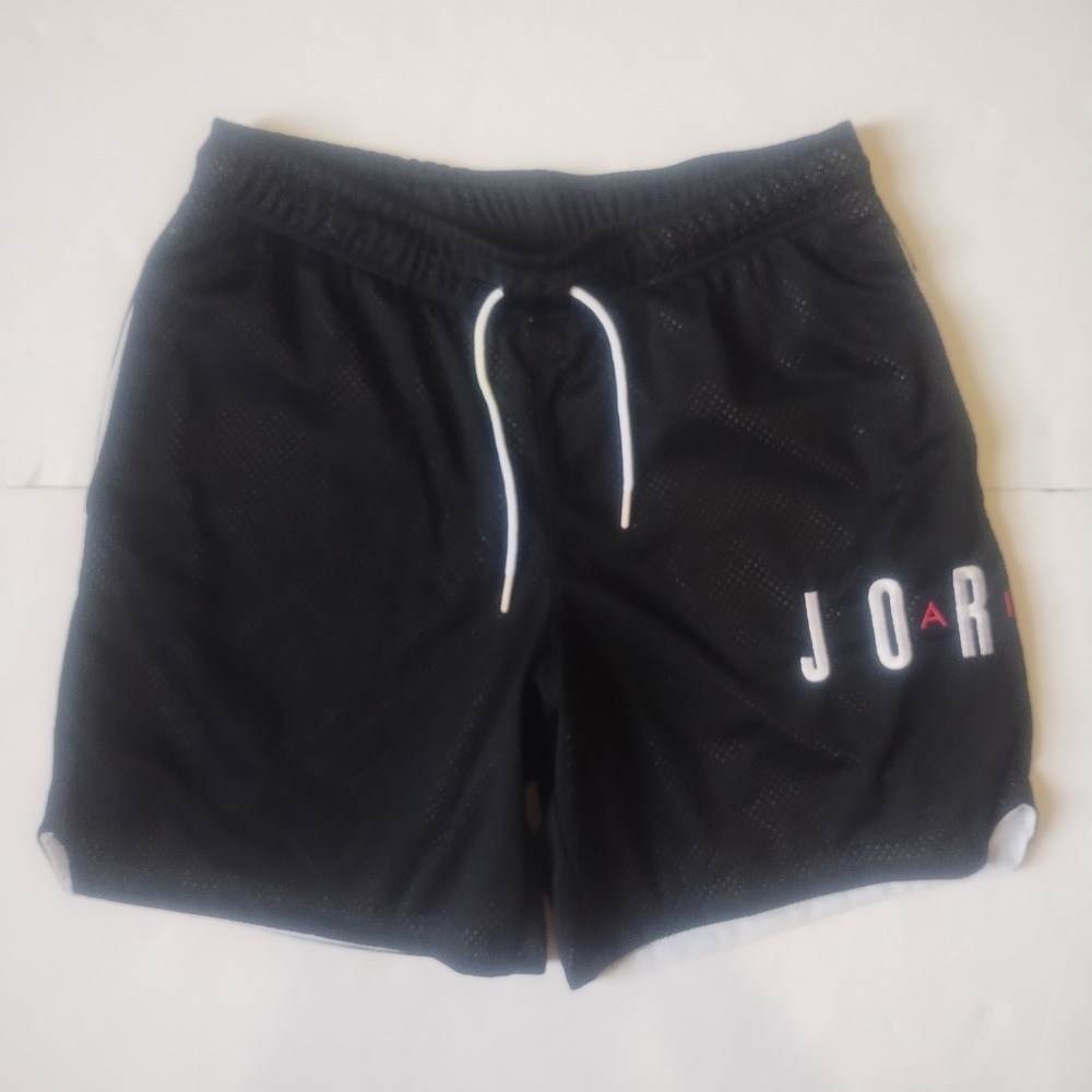 Jordan Mesh Basketball Shorts Mens Medium Black Athletic Gym Sportswear